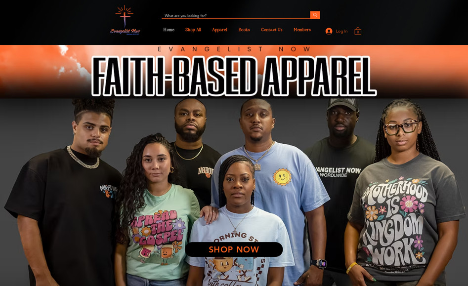Evangelist Now: We successfully created a website for a faith-based brand to showcase and sell their products. This company is based in The Bahamas and the USA.
