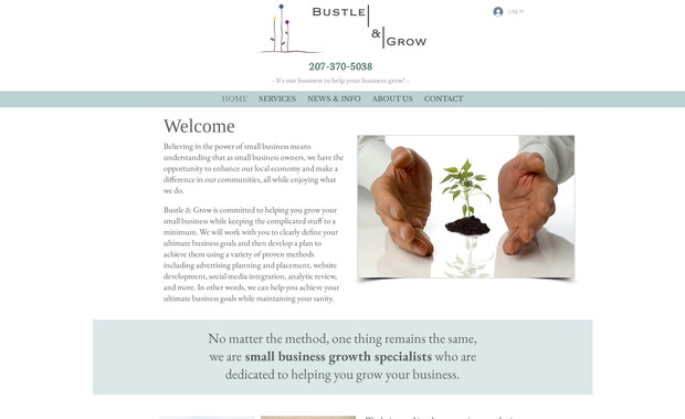 Bustle & Grow: This website is built in a way to guide the user through the content, and to provide a well optimized experience.