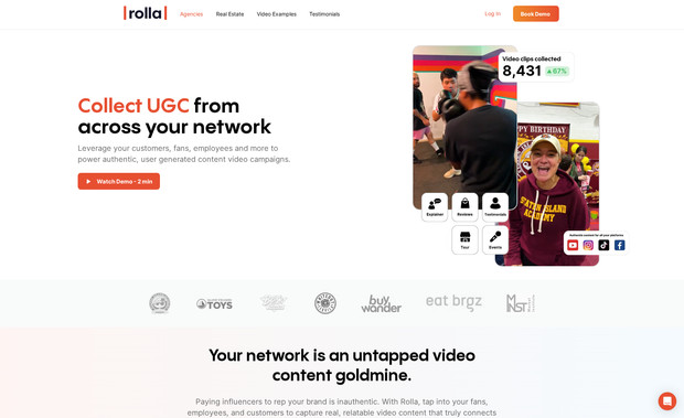 Rolla: Design and dev of the whole website