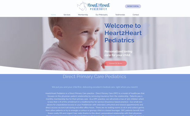 Heart2Heart Pediatrics: Logo and Brand Design
Website Design and Development