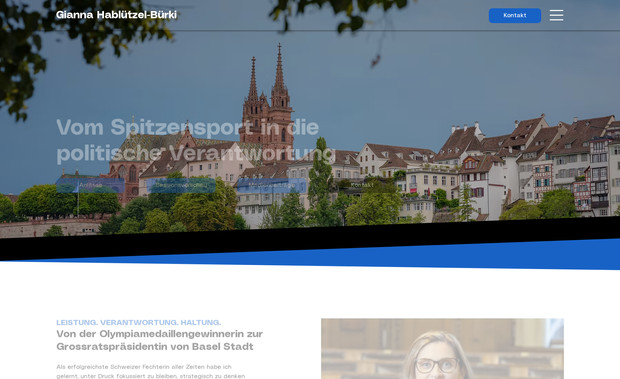  Gianna Hablützel-Bürki: Für Gianna Hablützel Bürki haben wir das gesamte Website Projekt vollständig umgesetzt. Von der strategischen Konzeption über das Design bis zur technischen Umsetzung wurde die Website komplett durch uns entwickelt.

Unser Leistungsumfang umfasste:

Strategische Konzeption und Strukturierung der Website
Individuelles Design passend zu einer politischen und persönlichen Website
Klare Nutzerführung mit Fokus auf Inhalte, Positionen und öffentliche Kommunikation
Strukturierte Darstellung von Themen, Engagement und persönlichen Informationen
Integration von Kontaktmöglichkeiten und Informationsseiten
Integration einer Spendenfunktion zur Unterstützung der Kampagne
Eventfunktion zur einfachen Verwaltung und Nachführung von Veranstaltungen
Responsive Optimierung für Desktop, Tablet und Smartphone
Grundlegende Suchmaschinenoptimierung
Technische Einrichtung und Veröffentlichung

Ziel war es, eine moderne, seriöse und vertrauenswürdige Website zu schaffen, die die Person, ihre Inhalte und ihr Engagement klar präsentiert und gleichzeitig praktische Funktionen für Kommunikation, Events und Unterstützung bietet.

For Gianna Hablützel Bürki, we handled the entire website project from start to finish. From strategic concept development to design and full technical implementation, the website was completely created by our team.

Our scope of work included:

Strategic website concept and structural planning
Custom design tailored to a political and personal website
Clear user journey focused on content, positions, and public communication
Structured presentation of topics, engagement, and personal information
Integration of contact options and information pages
Integration of a donation feature to support the campaign
Event functionality for easy management and updates of events
Responsive optimization for desktop, tablet, and mobile devices
Basic search engine optimization setup
Technical configuration and final deployment

The goal was to create a modern, professional, and trustworthy website that clearly presents the person, her work, and her public engagement while also providing practical tools for communication, events, and supporter contributions.