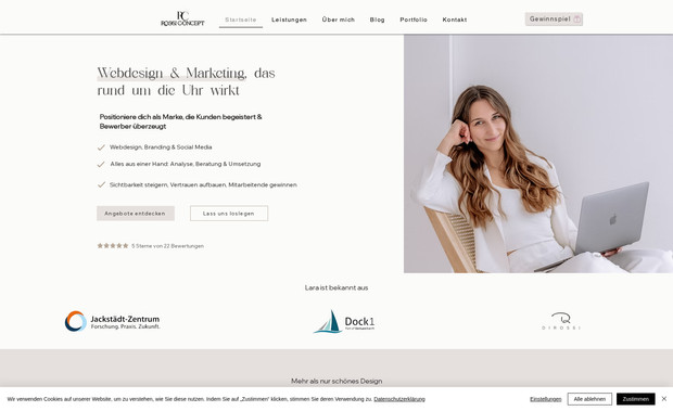 Rossi Concept: Erstellung meiner eigenen Webseite