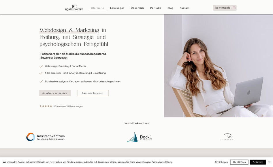 Rossi Concept: Erstellung meiner eigenen Webseite