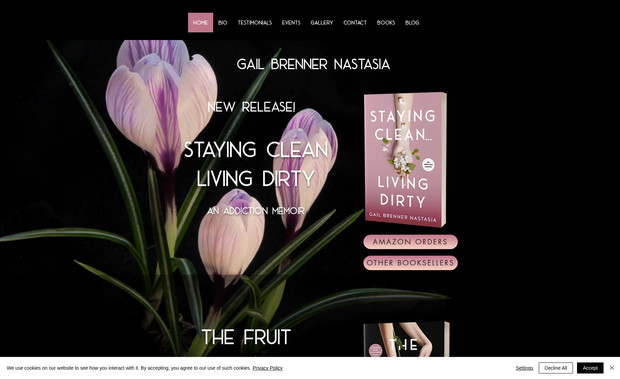 Gail Nastasia: A modern contemporary site for Gail, a bestselling author