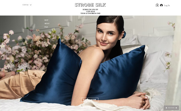 Strobe Silk: redesigned site and e-commerce platform for simplified user experience.