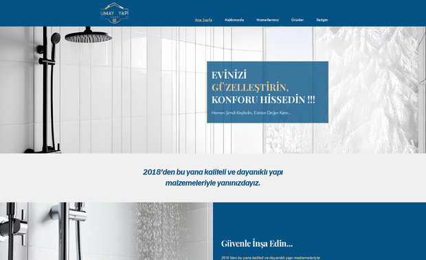 Umay Yapı Market: Web Tasarım ve Geliştirme