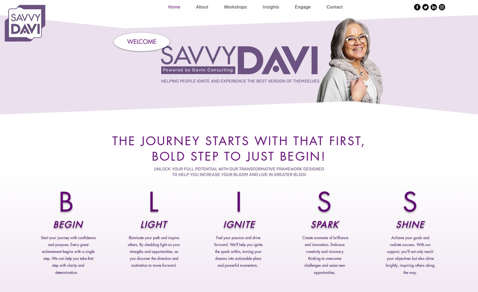 Davin Consulting: Consulting Website