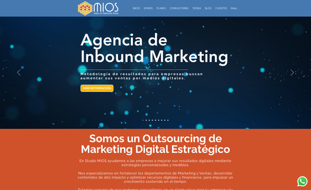 Studio MIOS: Agencia de Marketing Digital estratégico especializada en la metodología del Inbound Marketing para sectores como Educación, Inmobiliario, Construcción, medios de comunicación, SaaS, entre otros.