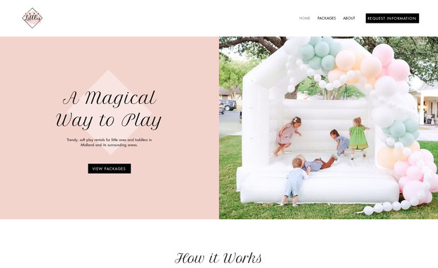 Luxe Littles: Express - Party Rental Website