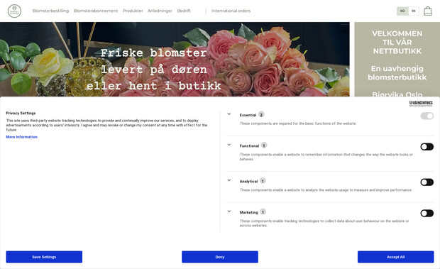 Bjørvika Blomster: New E-commerce website for Bjørvika Blomster