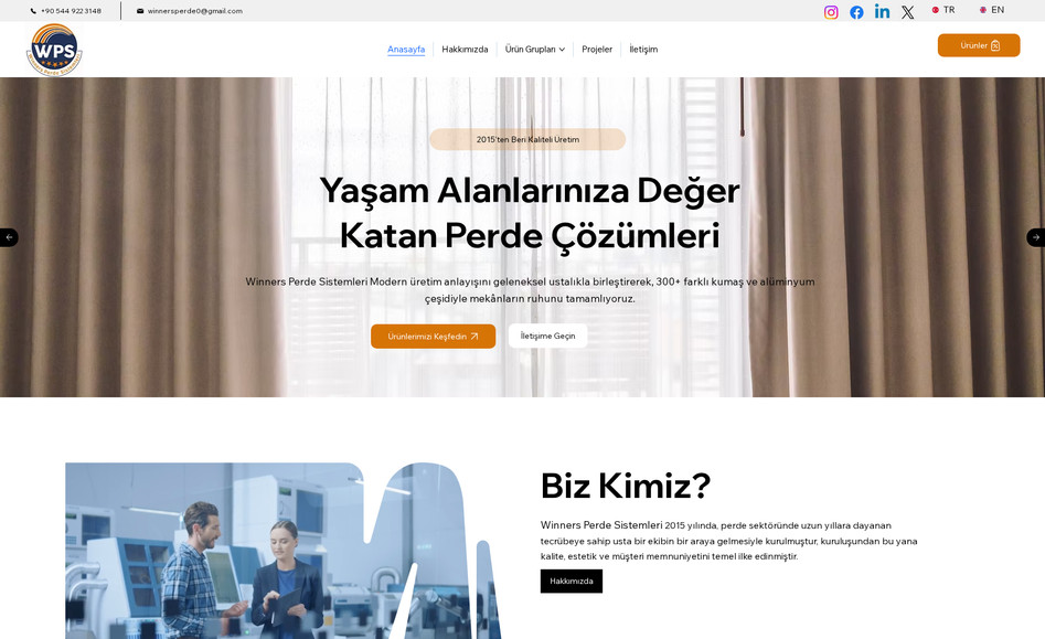 Winners Perde Sistemleri: 