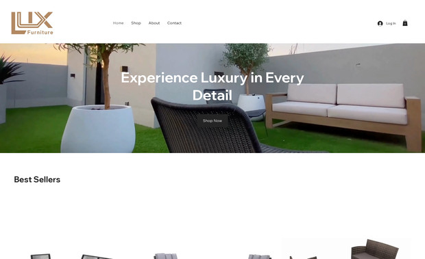 Lux Furniture: Furniture Business - Full-Service Development from beginning to end for the website. Product Uploads and eCommerce Shop.