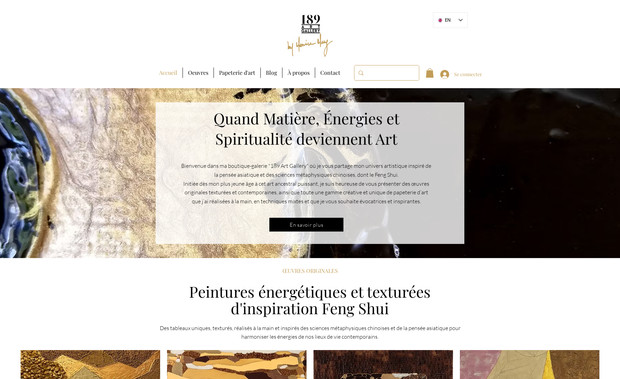 189 Art Gallery: Site vitrine pour Artiste Feng Shui & Galerie d'art