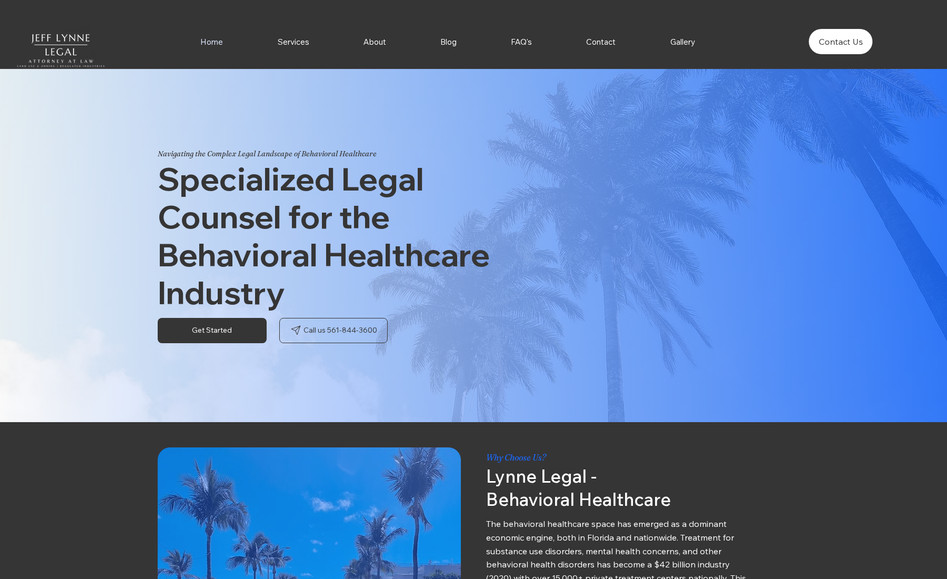 Lynne Legal: Custom Website for Lawyer