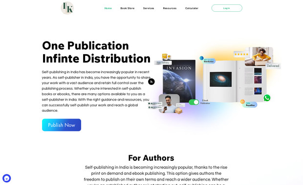 IOK PUBLISH: W developed a velo powered book publishing platform where author from all around the world can signup, create other books, submit the script, design thumbnails and publish on 100's of platform around the world and can earn royalty on there book sale.