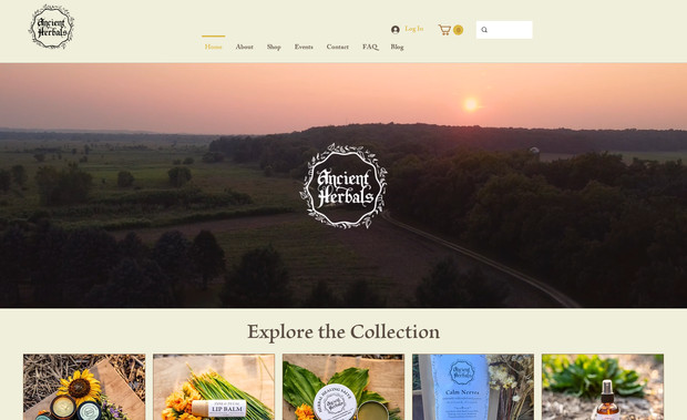 Ancient Herbals: E-commerce site
