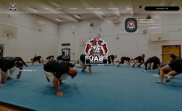 JABMovement: Non-Profit Custom Website (Wix Studio Layout) 