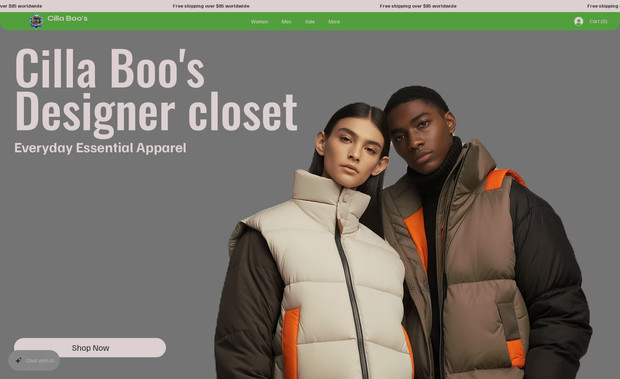 Cilla Boo's: Cilla Boo's Designer closet
www.cillaboo.com a clothing retailer, wanted to expand online and improve inventory management.

Challenges

Limited online presence.

Inefficient inventory tracking.

Difficulty promoting new arrivals.
 

Solution
WebOrbit LLC created a sleek e-commerce website with:

A user-friendly store.

Real-time inventory management.

Integrated marketing tools.

A loyalty program for customer retention.

