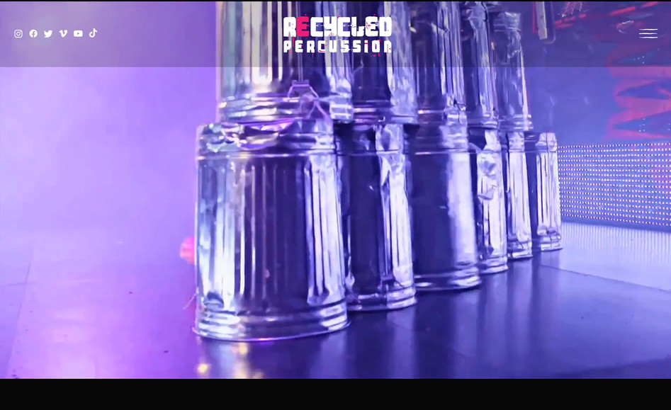 Recycled Percussion: This performer won America's Got Talent, had their own Vegas show and holds 6 Guinness World records. They interact with fans on social media but businesses hire them for events. They needed a website to promote their show and upcoming tour dates.