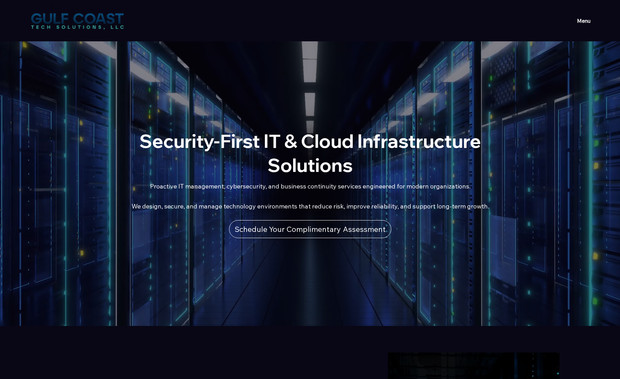 Gulf Coast Tech Solutions: Redesign from Wix Classic to Wix Studio