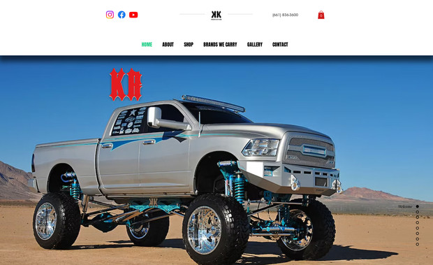 Krazy Kustomz: This is my client Kent Porter, for whom I fixed several design issues and performed mobile optimization.