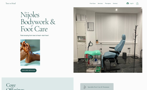 Toes to head: WEBSITE DESIGN 