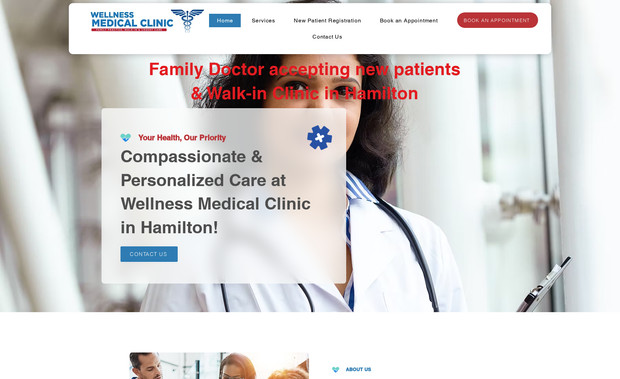 Wellness Medical Cli: I created a website for a medical clinic which showcases their services
