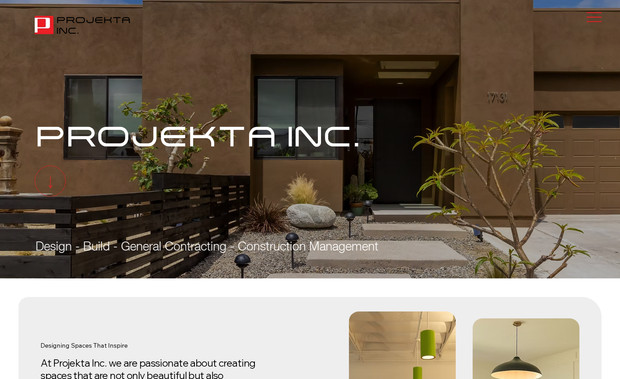 Projektainc: Our client, Projketa Inc, is a Design & Build Firm and was hosting their site on Google, which had a lot of limitations as to what they can do and share.

We were able to easily transfer their domain to Wix. 
We designed and developed their site from scratch. 