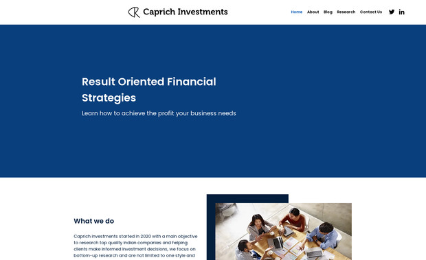 Caprichinvestments: undefined