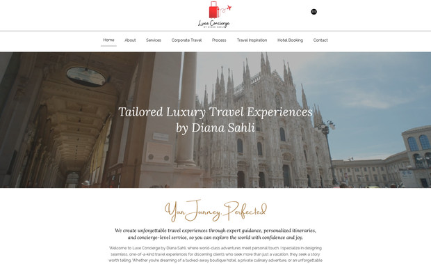 Luxe Concierge: Full website redesign, branding and SEO strategy