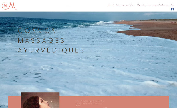 cosmos-massages: Création de site internet et de logo