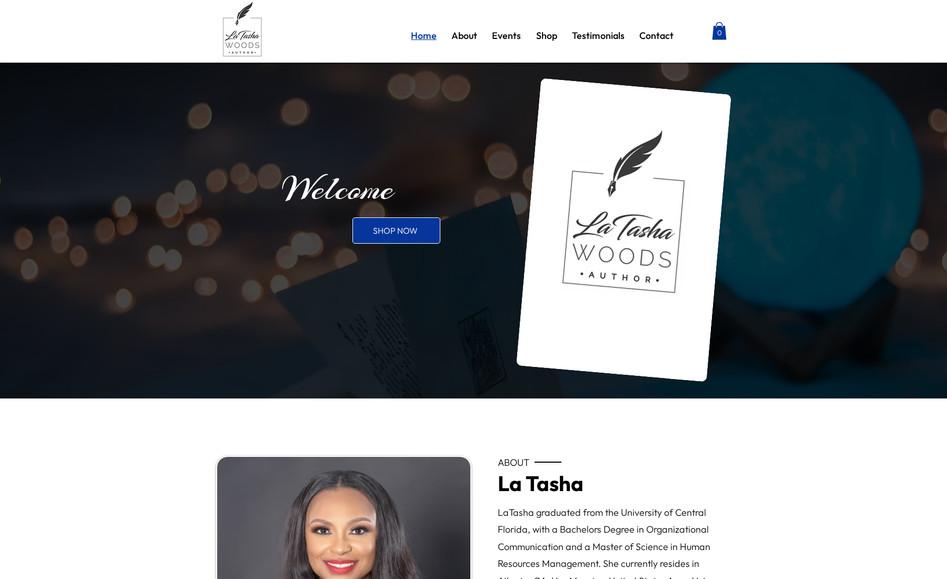 www.latashawoods.com: I have professionally designed this website to establish a strong digital presence for the agency, ensuring every detail meets high standards of quality and functionality. The design reflects a seamless user experience, addressing client-specific requirements to deliver a website that exceeds expectations.
