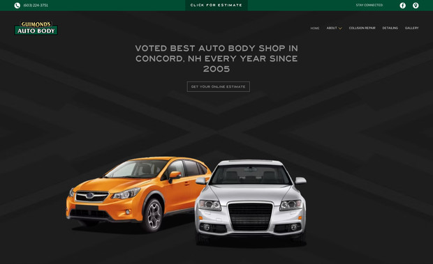 Guimonds Auto Body: Auto Body and Detailing Center in Concord, NH.
