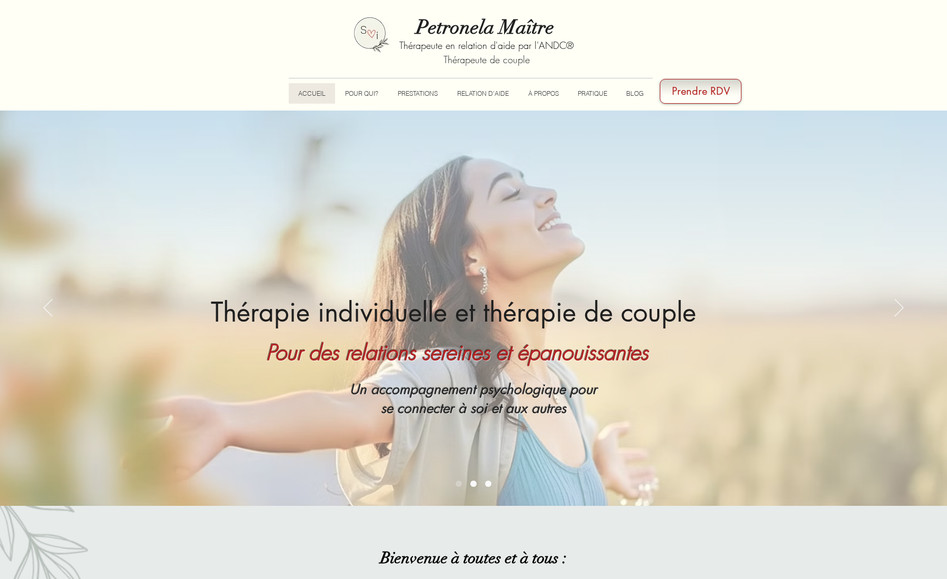 Petronela Maître: Design + referencement local + formation SEO