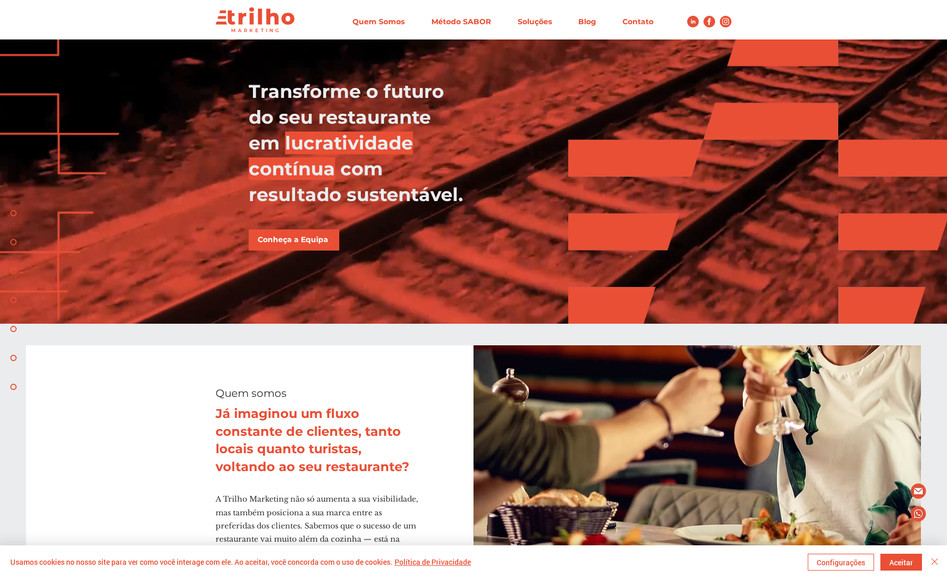 Trilho Marketing: Criação do novo website da agência de marketing portuguesa.