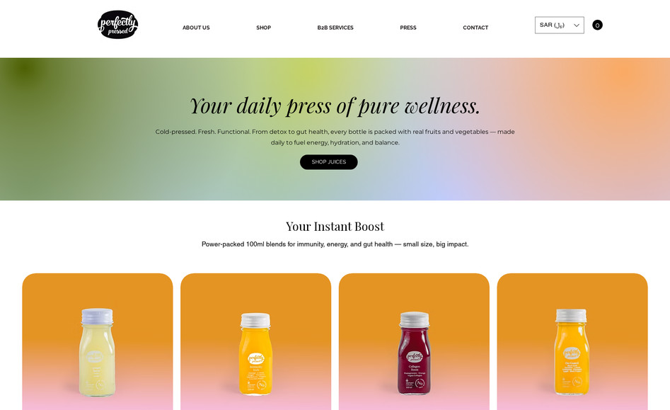 Perfectly Pressed: High end cold pressed juice manufacturer