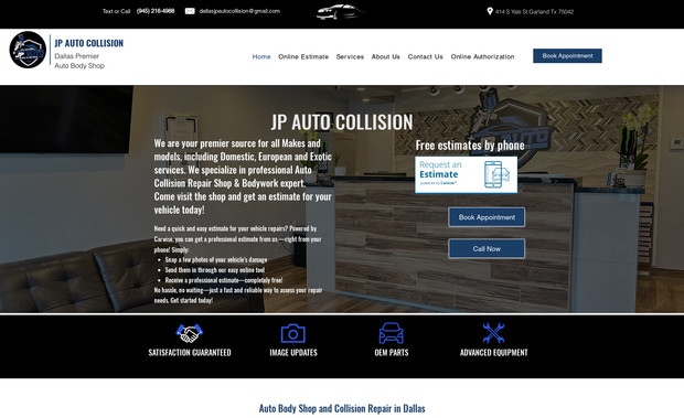 JP Euro Body Shop: Website Design and Full-Scale Marketing.