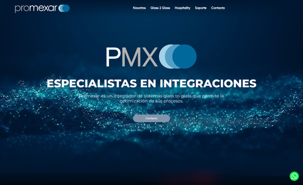 Promexar: Sitio web para empresa de telecomunicaciones, fue un reto impresionante con respecto al diseño.