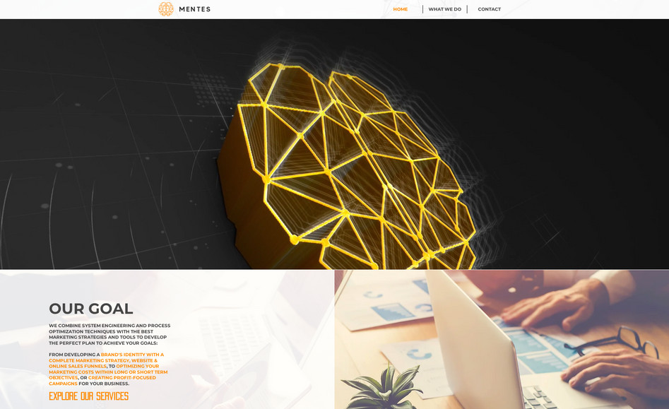 Mentes: Our website.