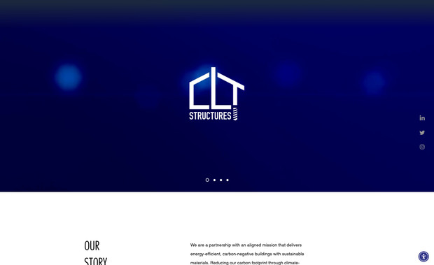 CLT Structures: Web design for Sustainable Construction Company in the UK.