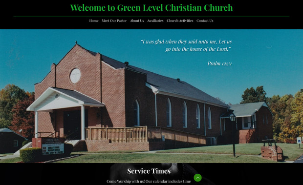 Green Level Church: In this project we merged aesthetics with functionality. Creating a aesthetically pleasing and classic design, every element was strategically curated to enhance user experience and interaction.