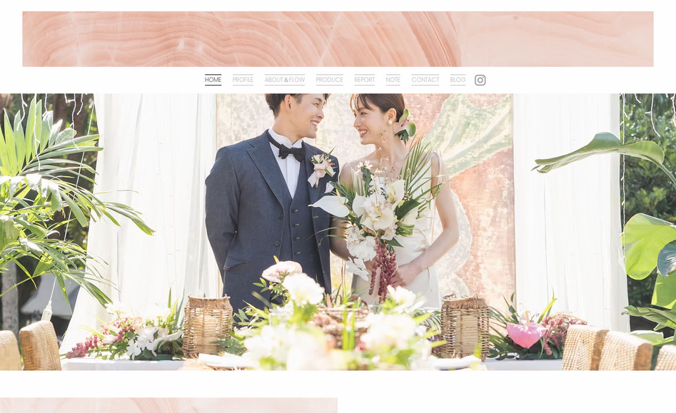 nodamiku_hauweddings: Wixマーケットプレイスよりお問合せを頂き、この度Wixプロにて制作をさせて頂きました。