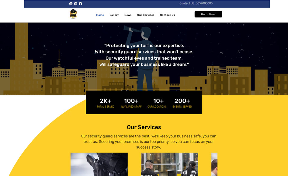 Mayanksecuritycompan: We have built a fantastic website for security agencies. 