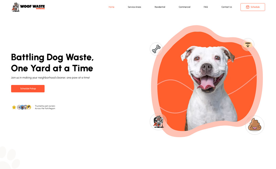 Woof Waste Warriors: Wix Studio Website Design | On-Page SEO