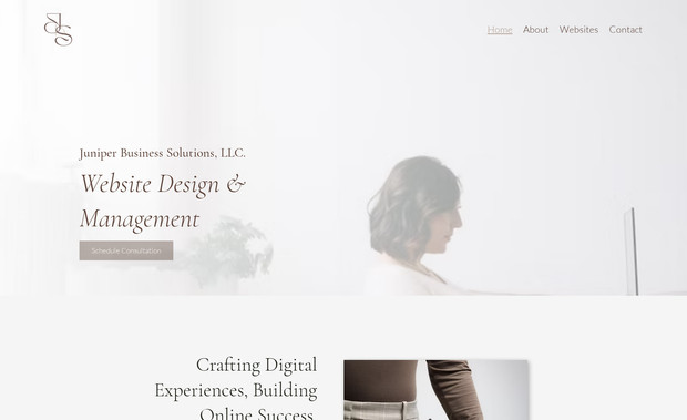 Juniper Business Solutions: Feel free to explore our own website, which we thoughtfully designed with a focus on simplicity, ease of navigation, and a seamless user experience. Our goal was to create an environment that is both visually appealing and highly functional, reflecting the same care and attention to detail we bring to every project.