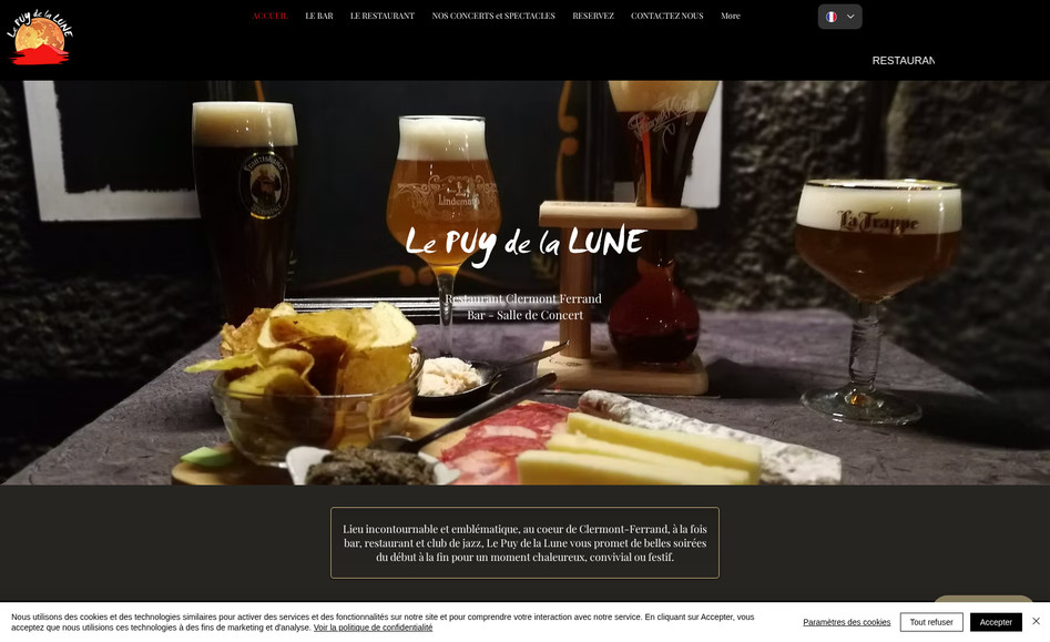 Le Puy de la Lune: Site vitrine pour un restaurant