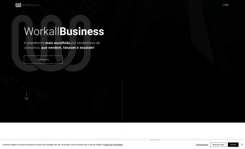 Workallbusiness: Site com crm, landing page automatica, criação de banco de leads, entre outros sistemas todos criados personalizados dentro da wix.
