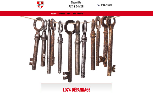 Ld74 Serrurier: Site vitrine