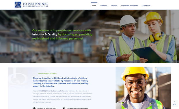  IQ Personnel: I designed and developed the complete website for IQ Personnel, a professional recruitment and staffing agency specializing in connecting top talent with leading employers.

The project involved creating a clean, modern, and highly functional website that reflects the company’s professionalism and trustworthiness. I crafted the UI/UX design from scratch, focusing on intuitive navigation, strong visual hierarchy, and a mobile-responsive layout optimized for performance and clarity.

The website includes:
- Modern and minimal design that highlights the agency’s core values — efficiency, reliability, and human connection.
- Contact and application forms built with Wix Forms and Velo automation for smooth candidate submissions.
- SEO optimization and structured content layout for better discoverability.
- Responsive design ensuring a seamless user experience across desktop and mobile devices.

From concept and wireframe to design, development, and deployment — the entire website was fully created and implemented by me to deliver a professional digital presence for IQ Personnel.