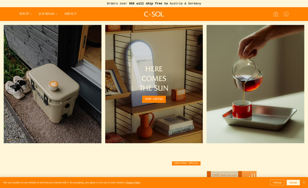 C-SOL Roastery: Für C-Sol Roastery haben wir ein umfassendes Konzept entwickelt, das die Marke in ihrer Einzigartigkeit unterstreicht und ihr eine starke Online-Präsenz verleiht.  

Zu Beginn haben wir eine **Strategie** ausgearbeitet, die sich an den Kernwerten der Marke – Qualität, Handwerkskunst und Nachhaltigkeit – orientiert. Diese Strategie bildete die Grundlage für alle weiteren Maßnahmen.  

Im Bereich **SEO** haben wir eine detaillierte Optimierung vorgenommen, um die Website bestmöglich in Suchmaschinen zu platzieren. Dazu gehörten eine fundierte Keyword-Recherche, die Optimierung der Seitenstruktur sowie die Erstellung suchmaschinenfreundlicher Inhalte.  

Das **Branding** war darauf ausgerichtet, einen unverwechselbaren Wiedererkennungswert zu schaffen. Durch eine sorgfältige Auswahl von Farben, Typografie und Bildsprache haben wir ein Design entwickelt, das die Philosophie und Werte von C-Sol Roastery klar kommuniziert.  

Im Rahmen des **Webdesigns** haben wir eine moderne und benutzerfreundliche Website gestaltet, die nicht nur visuell ansprechend ist, sondern auch eine intuitive Navigation bietet. Vom ersten Eindruck auf der Startseite bis hin zur reibungslosen Nutzung des Online-Shops wurde jedes Detail mit Blick auf die Bedürfnisse der Zielgruppe umgesetzt.  

Das Ergebnis ist eine starke digitale Plattform, die die Leidenschaft und Geschichte von C-Sol Roastery erlebbar macht und gleichzeitig Kunden sowie Interessierten eine optimale Nutzererfahrung bietet.